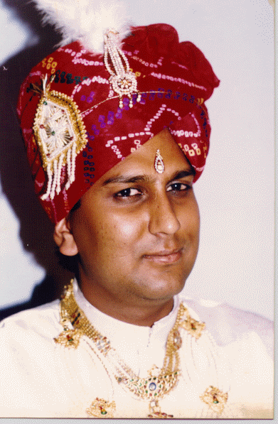 Rakesh as the Bridegroom